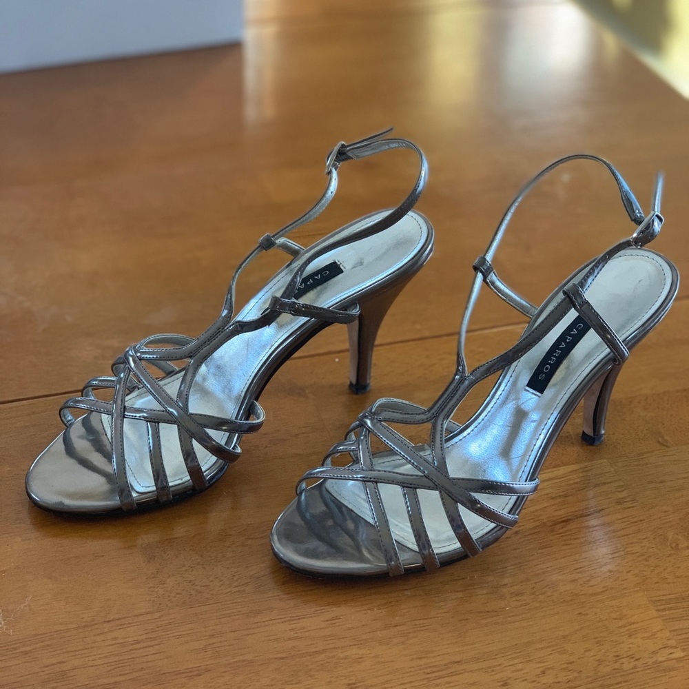 Women’s Caparros Silver Strappy Heel (7)